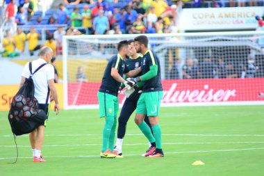 Brezilya, 8 Haziran 2016 tarihinde Orlando Florida 'daki Copa America Centenario' da Haiti ile karşılaştı..