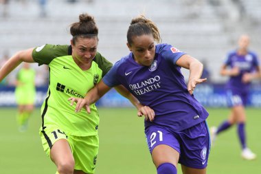 Orlando Pride 21 Temmuz 2018 'de Orlando Florida' daki Exploria Stadyumu 'nda Seattle Reign FC' ye ev sahipliği yapmaktadır. Fotoğraf: Marty Jean-Louis