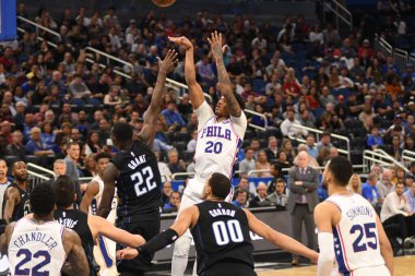 Orlando Magic, Philadelphia 76ers 'ı 14 Kasım 2018' de Orlando Florida 'daki Amway Center' da ağırlıyor..
