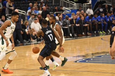 Orlando Magic, 19 Ocak 2019 Cumartesi günü Orlando Florida 'daki Amway Arena' da Milwaukee Doları 'na ev sahipliği yapıyor..