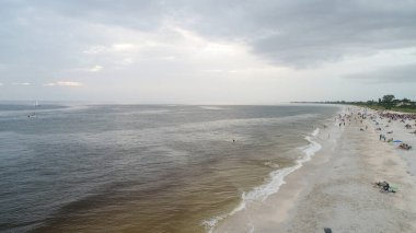 5 Ağustos 2017 'de Florida' nın güzel Clearwater şehrinin hava manzarası..  