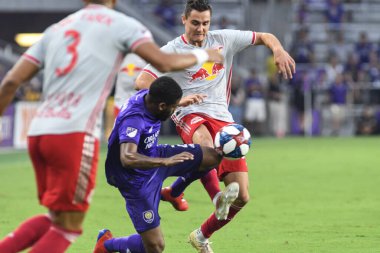 Orlando City 21 Temmuz 2019 tarihinde Florida, Orlando 'da Exploria Stadyumu' nda New York Red Bulls 'a ev sahipliği yaptı..