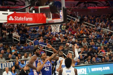 Orlando Magic 13 Ekim 2019 'da Florida, Orlando' daki Amway Center 'da Philadelphia 76ers' a ev sahipliği yaptı.. 