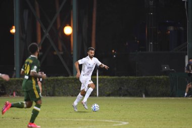 Los Angeles Galaksisi, 14 Temmuz 2020 'de Orlando Florida ABD' deki ESPN Vahşi Spor Dünyası 'nda düzenlenen MLS Sırt Turnuvası sırasında Portland Timbers ile karşı karşıya geldi..