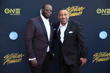 24 Mart 2018 Cumartesi günü Las Vegas 'taki Orleans Resort' ta düzenlenen 33. Yıldız Ödülleri Kırmızı Halı sırasında ünlüler.