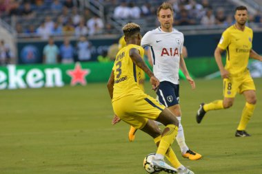 Paris Saint-Germain, Tottenham Hotspur 'a karşı 22 Temmuz 2017' de Orlando Florida 'daki Citrus Bowl' da. 