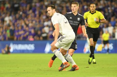 Orlando City 21 Nisan 2018 'de Orlando Florida' daki Exploria Stadyumu 'nda San Jose depremlerine ev sahipliği yaptı..  