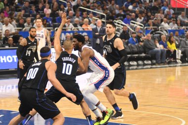 Orlando Magic, Philadelphia 76ers 'ı 25 Mart 2019' da Orlando Florida 'daki Amway Arena' da ağırlıyor.. 