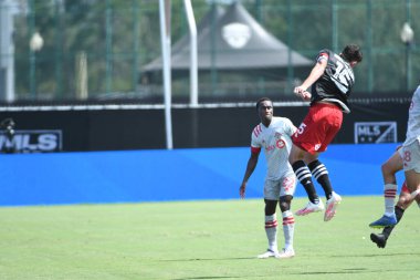 Toronto FC, 13 Temmuz 2020 tarihinde Orlando Florida 'daki ESPN Wild World of Sports' ta düzenlenen MLS Back Tournament sırasında D.C. United ile karşılaştı. Fotoğraf: Marty Jean-Louis