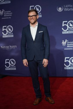 15 Ekim 2019 'da Nashville, Tennessee' deki Linbscome Üniversitesi 'nde verilen 50. GMA Dove Ödülleri sırasında kırmızı halı. 