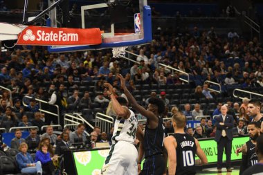 Orlando Magic, 19 Ocak 2019 Cumartesi günü Orlando Florida 'daki Amway Arena' da Milwaukee Doları 'na ev sahipliği yapıyor..