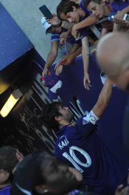 Orlando City 29 Nisan 2017 'de Orlando, Florida' daki Orlando City Stadyumu 'nda Colorado Rapids' e ev sahipliği yaptı.)