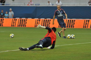 Paris Saint-Germain, Tottenham Hotspur 'a karşı 22 Temmuz 2017' de Orlando Florida 'daki Citrus Bowl' da.  