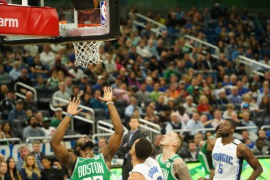 Orlando Magic, Boston Celtics 'i 24 Ocak 2020' de Orlando, Florida 'da Amway Center' da ağırladı..   