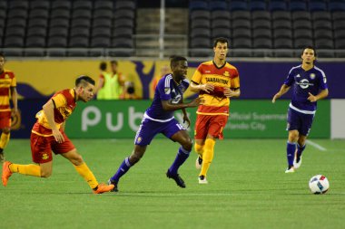 Orlando City SC, 29 Haziran 2016 'da Orlando Florida' daki Kamp Dünyası Stadyumu 'nda Fort Lauderdale Strikers' a ev sahipliği yaptı..