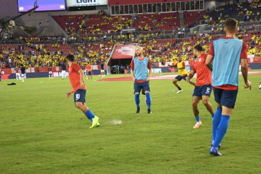 ABD Kolombiya 'ya karşı Raymond James Stadyumu' nda 11 Ekim 2018 'de. 