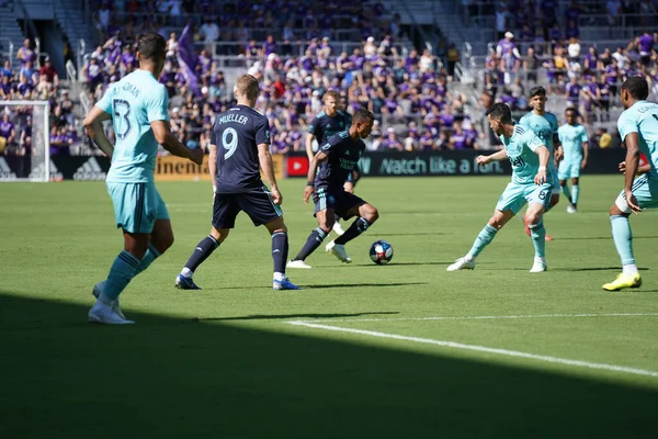 Orlando City Recebe Vancouver Whitecaps Orlando City Stadium Sábado Abril — Fotografia de Stock