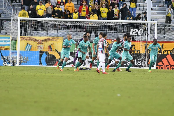 Fluminense Barcelona Florida Cup Spectrum Stadium Den Januari 2018 Orlando — Stockfoto