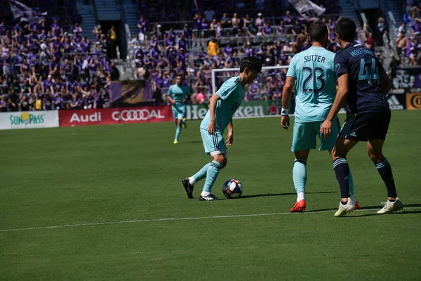 Orlando City Organiseert Vancouver Whitecaps Het Orlando City Stadium Zaterdag — Stockfoto