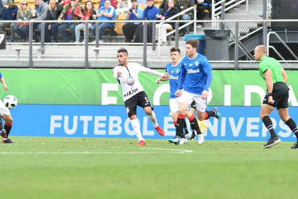 Rangers Corinthians Durante Copa Flórida Spectrum Stadium Janeiro 2018 Orlando — Fotografia de Stock