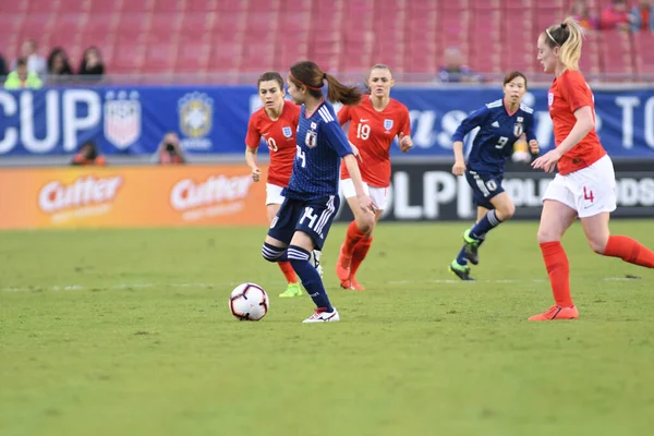 Japão Inglaterra Estádio Raymond James Tampa Florida Março 2019 — Fotografia de Stock