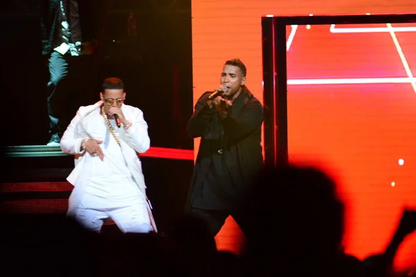 Daddy Yankee Don Omar Concert Amway Center Orlando Florida August — Stock Photo, Image