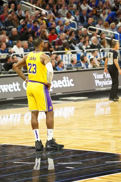 Orlando Magic Värd För Lakers Amway Center Orlando Forida Onsdagen — Stockfoto