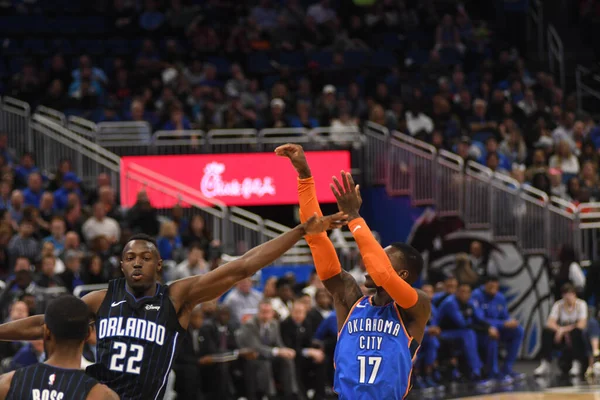 Orlando Magic Hostí Oklahomacity Thunder Amway Center Orlandu Floridě Ledna — Stock fotografie