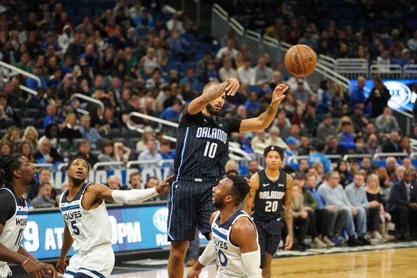 Orlando Magic Isännöi Minnesota Timberwolves Amway Centerissä Perjantaina Helmikuu 2020 — kuvapankkivalokuva