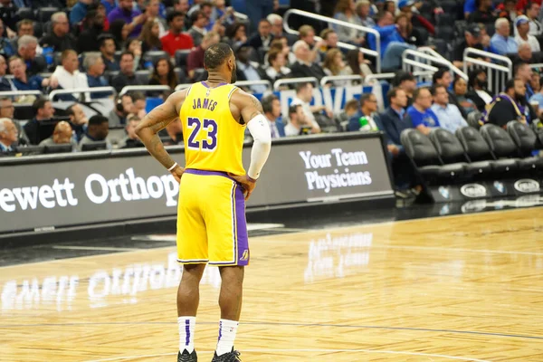 Orlando Magic Värd För Lakers Amway Center Orlando Forida Onsdagen — Stockfoto