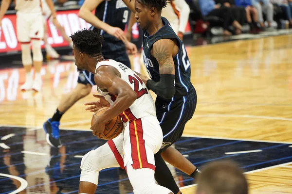 Jogo Basquete Temporada Nba Orlando Magic Miami Heat Janeiro 2020 — Fotografia de Stock