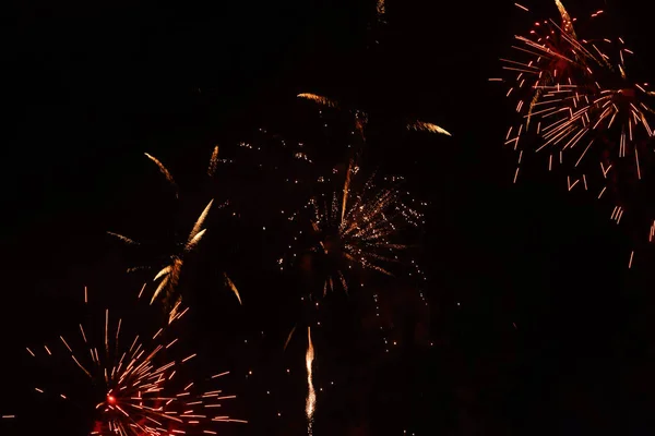 View Fireworks Dark Sky — Stock Photo, Image