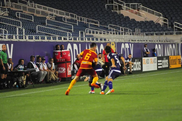 Orlando City SC, 29 Haziran 2016 'da Orlando Florida' daki Kamp Dünyası Stadyumu 'nda Fort Lauderdale Strikers' a ev sahipliği yaptı..