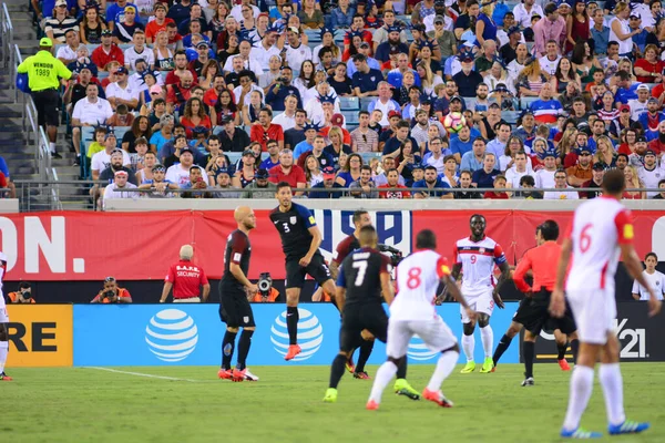 Amerikai Futball Csapat Házigazda Trinidad Tobago Everbank Field Jacksonville Florida — Stock Fotó