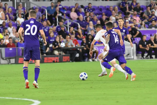 Orlando City Ağustos 2018 Florida Exploria Stadyumu Nda Atlanta United — Stok fotoğraf