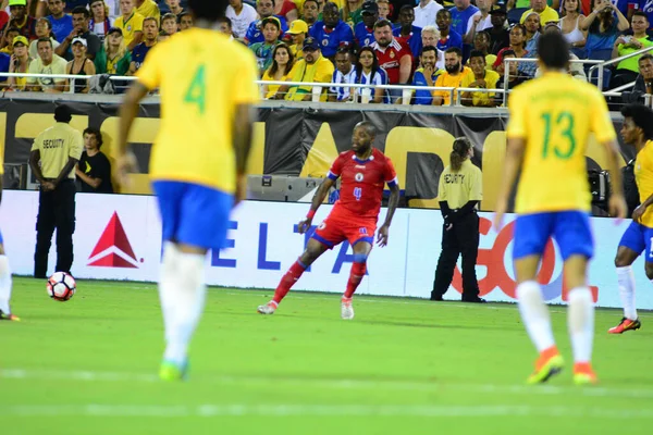 Brazília Szembesül Haitivel Copa America Centenario Alatt Orlando Floridában Camping — Stock Fotó