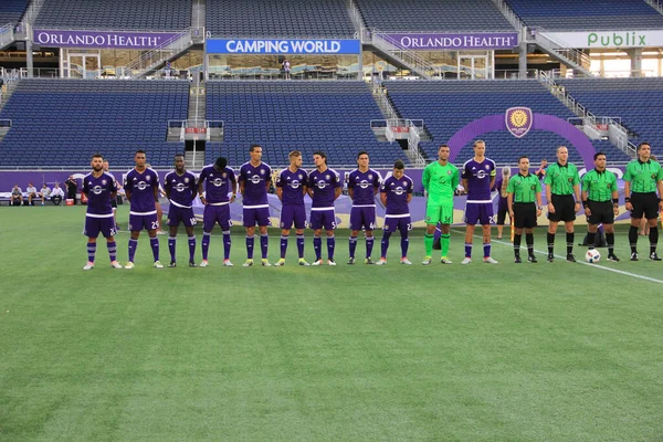 Orlando City Hospeda Fort Lauderdale Strikers Estádio Mundial Camping Orlando — Fotografia de Stock