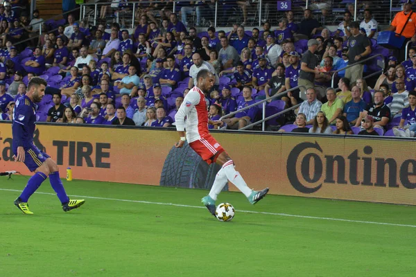 Orlando City Hostí Revoluci Nové Anglii Orlando City Stadium Orlando — Stock fotografie