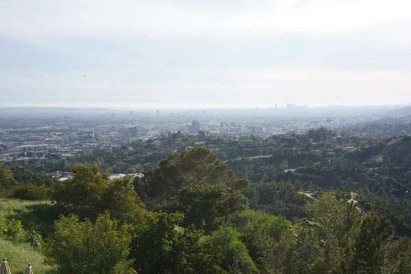 View Los Angeles Hills Roads Hills Cityscape — Stock Photo, Image