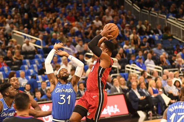 Orlando Magic Värd Miami Heat Amway Center Orlando Florida Den — Stockfoto