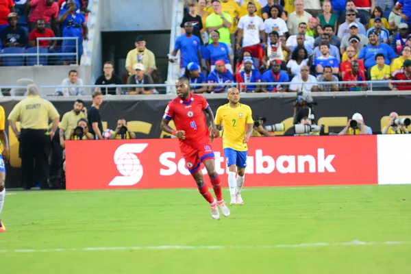 Brazil Face Haiti Copa America Centenario Orlando Florida Camping World — Stock Photo, Image