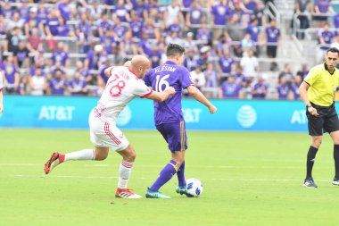 Orlando City, 31 Mart 2018 'de Orlando Florida' daki Exploria Stadyumu 'nda New York Red Bulls' a ev sahipliği yaptı..