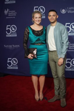 15 Ekim 2019 'da Nashville, Tennessee' deki Linbscome Üniversitesi 'nde verilen 50. GMA Dove Ödülleri sırasında kırmızı halı. 