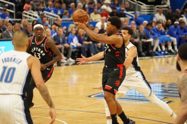 Orlando Magic 21 Nisan 2019 tarihinde Orlando Florida 'daki Amway Arena' da düzenlenen NBA Playoff 1 'de Toronto Rapçileri' ne ev sahipliği yapıyor..