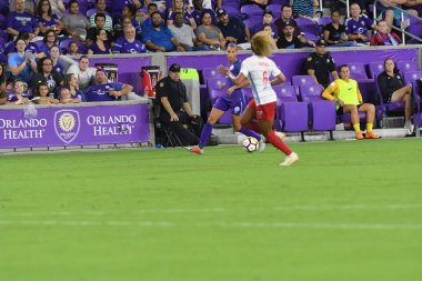 Orland Pride, 25 Ağustos 2018 'de Orlando Florida' daki Exploria Stadyumu 'nda Chicago Red Stars' a ev sahipliği yapıyor..  