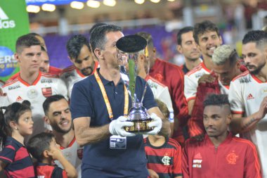 Flamengo Eintracht Frankfurt 'a karşı 12 Ocak 2019 Cumartesi günü Orlando City Stadyumu' nda.  