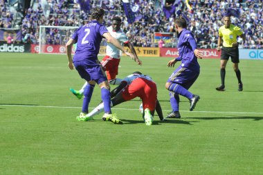 Orlando City SC, 9 Nisan 2019 'da Orlando, Florida' daki Citrus Bowl 'da New York Red Bulls' a ev sahipliği yapıyor..  