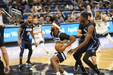 Orlando Magic 28 Şubat 2020 tarihinde Orlando Florida 'da Amway Center' da Minnesota Timberwolves 'a ev sahipliği yapar..  