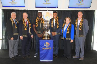 3 Mayıs 2016 tarihinde Orlando Florida 'daki Dünya Kampı Stadyumu' nda Copa Centenario için basın toplantısı düzenlendi..