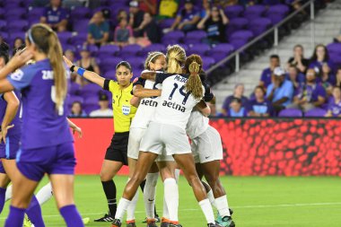 Orlando Pride, 23 Mayıs 2018 'de Orlando Florida' daki Exploria Stadyumu 'nda Kuzey Carolina Cesareti' ne ev sahipliği yapmaktadır..  